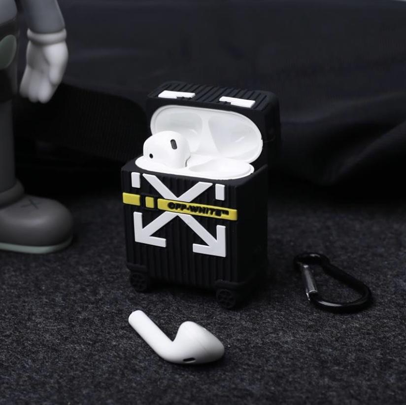 HipCity OffWHT Luggage Airpod Case