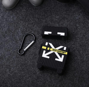 HipCity OffWHT Luggage Airpod Case