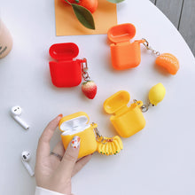 Load image into Gallery viewer, HipCity Summer Airpod Case w/ Fruity Key Ring