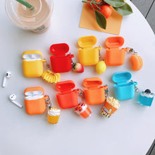 Load image into Gallery viewer, HipCity Summer Airpod Case w/ Fruity Key Ring